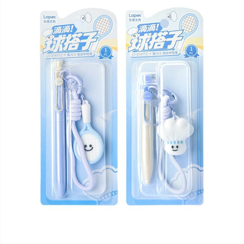 Gélové pero Lepai Didi Ball Match so ST hrotom, plastové telo, tlačidlový mechanizmus