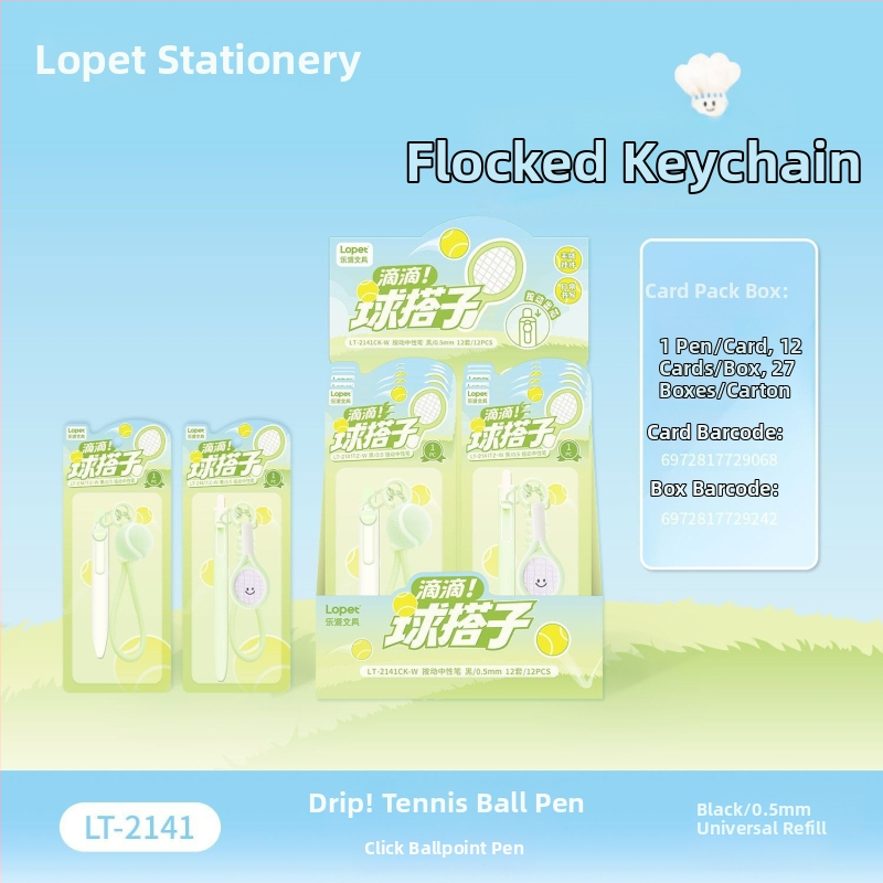 Gélové pero Lepai Didi Ball Match so ST hrotom, plastové telo, tlačidlový mechanizmus