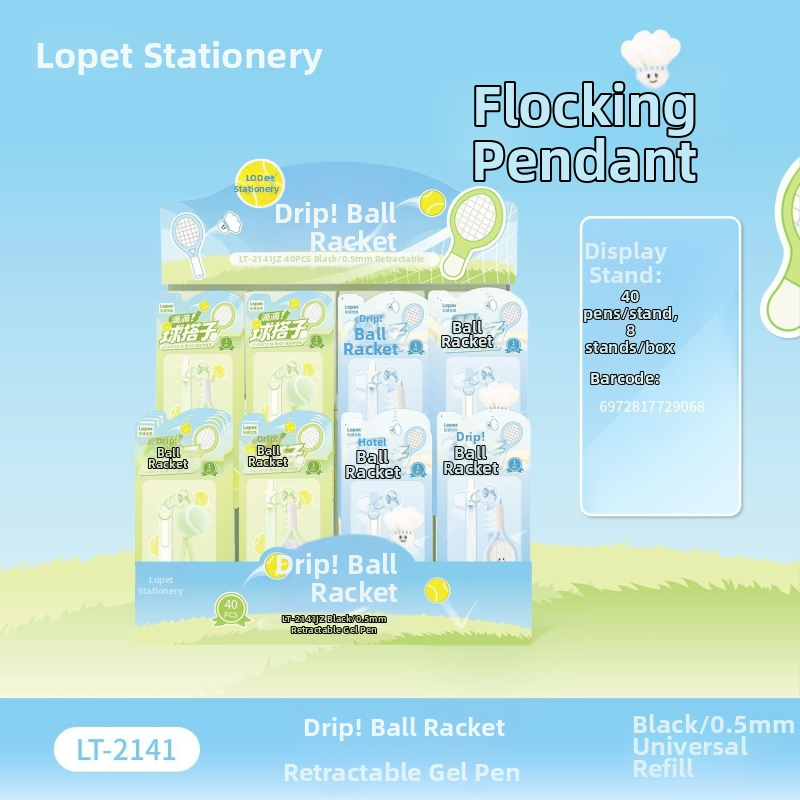 Gélové pero Lepai Didi Ball Match so ST hrotom, plastové telo, tlačidlový mechanizmus