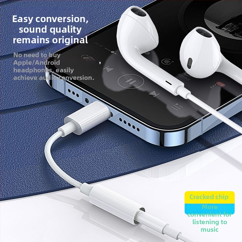 Pinyue Lightning to 3,5 mm audio adapter za iPhone 7–14 seriju (Model: Apple cracked version adapter)