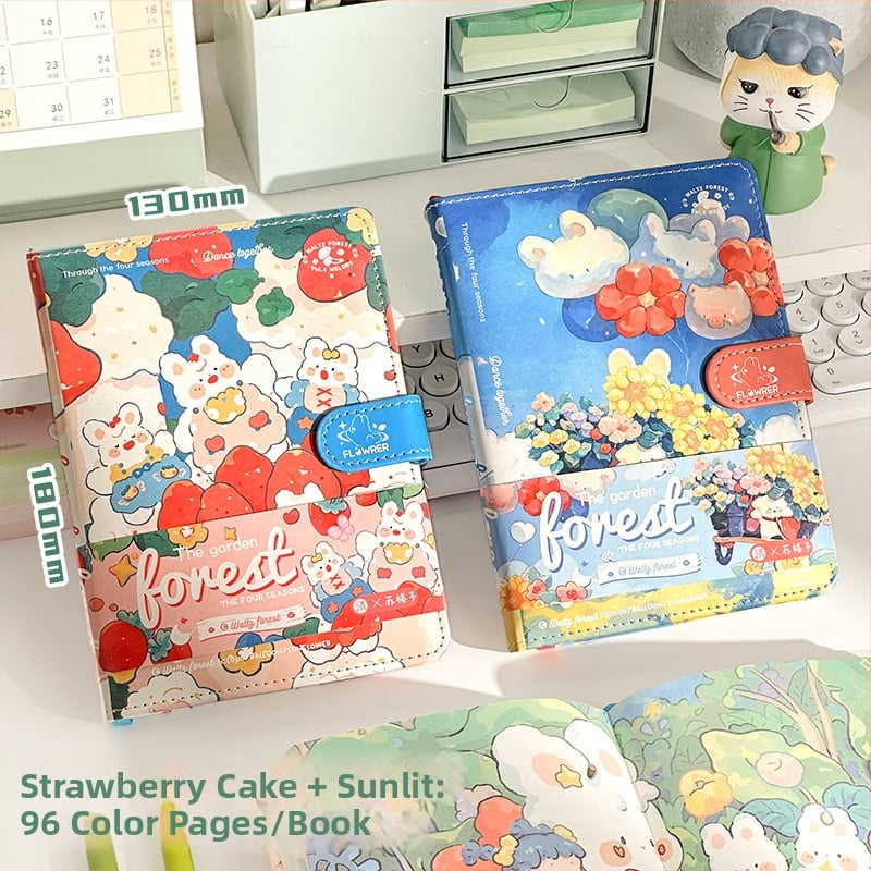 Бележник Moonlight Garden със сшита подвързия, хартия от сурова дървесна целулоза, тегло на хартията 40 g, бизнес офис стил