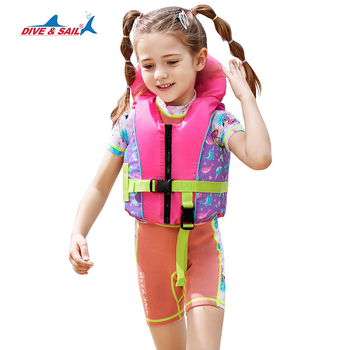 DIVESAIL Gyermekeknek szóló mentőmellény úszás-edzéshez, 90% neopren, 10% nylon, EPE úszóhab, licencelhető magáncímkével