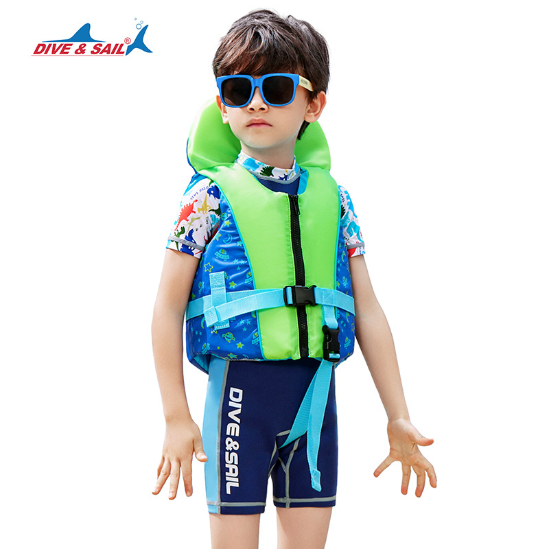DIVESAIL Gyermekeknek szóló mentőmellény úszás-edzéshez, 90% neopren, 10% nylon, EPE úszóhab, licencelhető magáncímkével