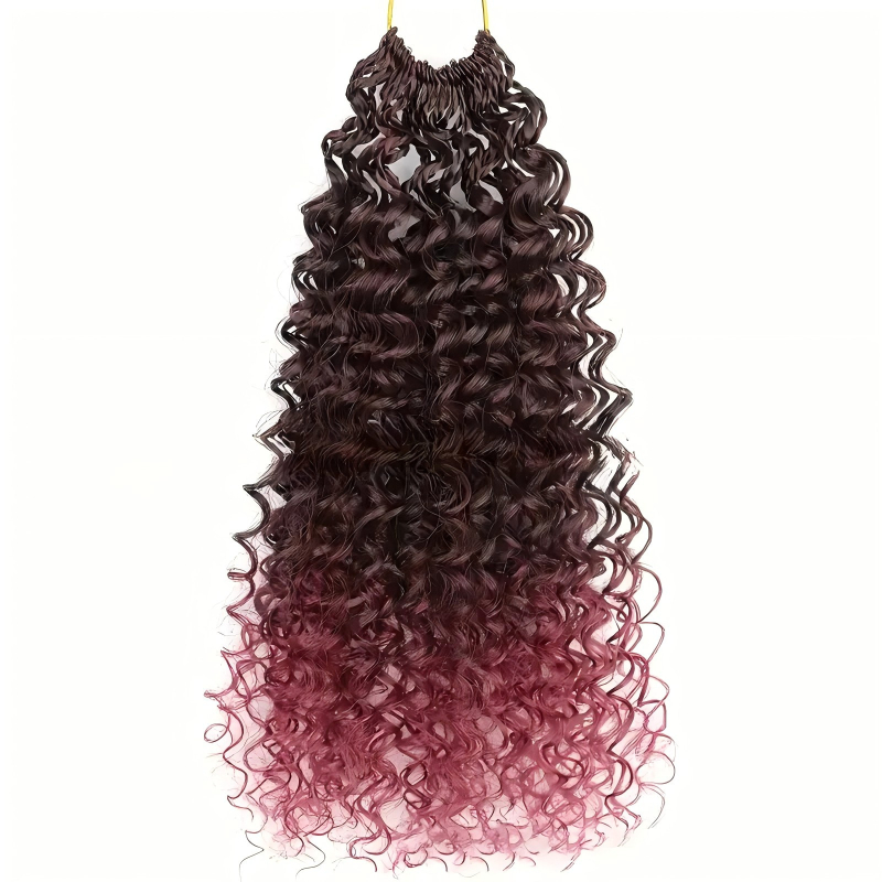 Perika od sintetičkih vlakana, crochet stil, male dvostruke kovrče pletenice, zvjezdani stil