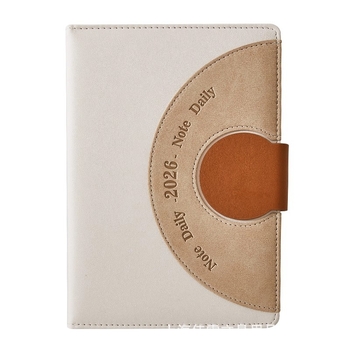 2026 график бележник - ръководство за управление на времето и дневник, подвързан с конец, PU корица, Dowling хартия, 80 г/м2, 300–400 страници