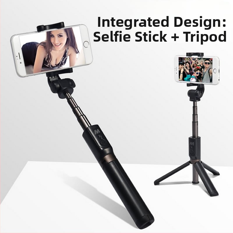 Bluetooth селфи стика трипод WS-SQB645B – алуминиева сплав, дистанционно управление, универсален стил, възможност за персонализация