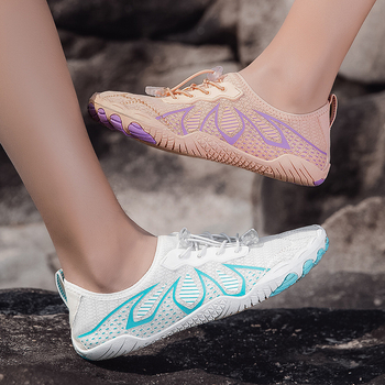 Обувки за водни походи по реката, мрежеста горна част, подметка от естествена гума, EVA средна подметка