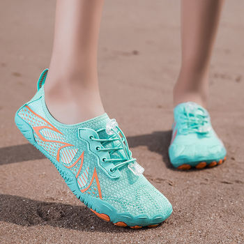 Обувки за водни походи по реката, мрежеста горна част, подметка от естествена гума, EVA средна подметка