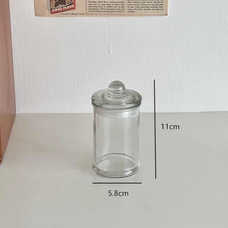 Zatvorena staklena posuda za skladištenje zrna kave, kapsula i keksa – moderan minimalistički stil, kapacitet 5 l ili više