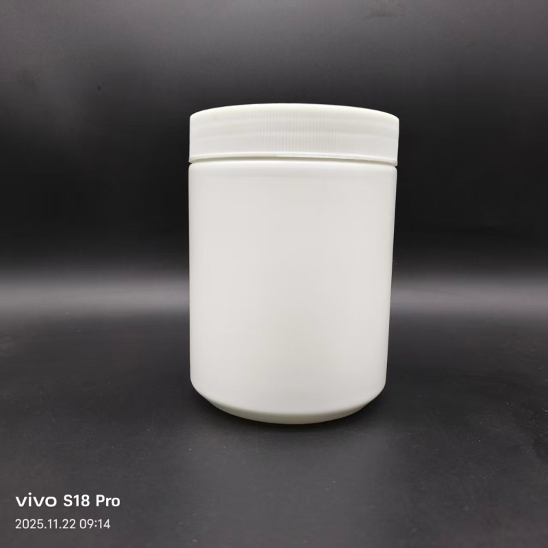 HDPE staklenka za kremu sa širokim vratom i poklopcem (HDPE; samoljepljive etikete; mogućnost otiska logotipa)