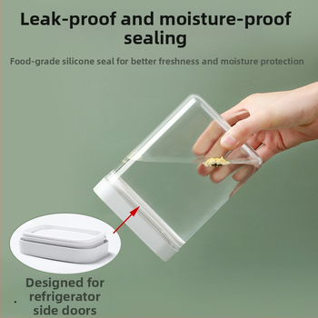 Prozirna akrilna kutija kvadratnog oblika za hranu, kapacitet 800–1000 ml, stil Light Luxury