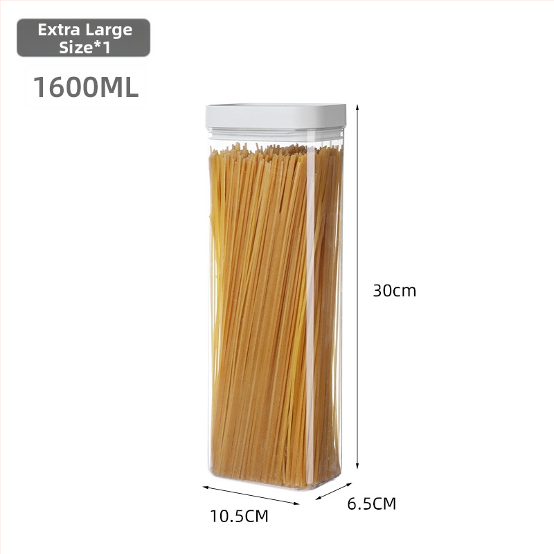 Prozirna akrilna kutija kvadratnog oblika za hranu, kapacitet 800–1000 ml, stil Light Luxury