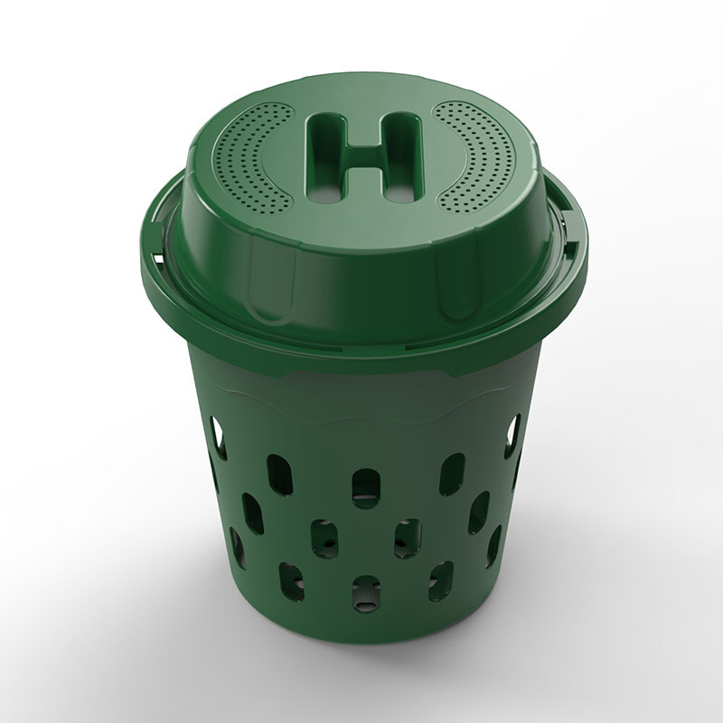 Obiteljski kit za kompostiranje s plastičnom konstrukcijom TX-001; uključuje vezni žicu/užicu; DIY kompostiranje crvima