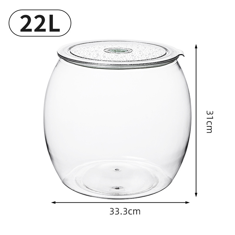 Plastična zatvorena posuda za kiseli krastavac, žitarice i čaj | Moderan minimalistički stil, okrugli oblik, mogućnost prilagodbe, premium kvaliteta