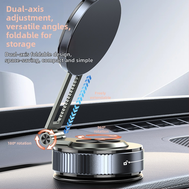 Държач за телефон за кола с магнитно вакуумно всмукване, монтаж върху предното стъкло, универсална съвместимост, минималистичен дизайн, персонализация