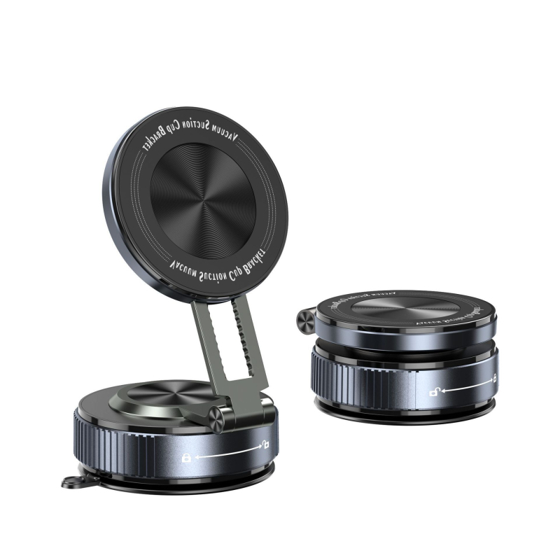 Държач за телефон за кола с магнитно вакуумно всмукване, монтаж върху предното стъкло, универсална съвместимост, минималистичен дизайн, персонализация