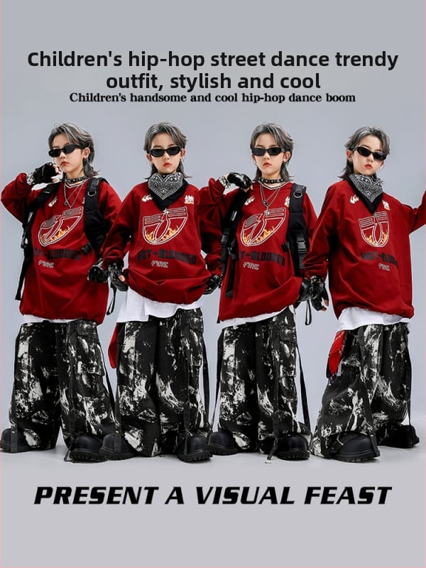 Dječje plesno/scensko odijelo - trendi cool stil, pamuk, dob 8+ godina (iznad 140 cm), jesen 2025