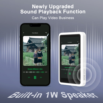 Ecran selfie cu suport magnetic exterior pentru telefon, ABS+Silicon, telecomandă Bluetooth, compatibil cu majoritatea telefoanelor