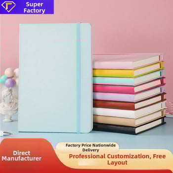 Бележник с обложка от имитационна кожа, подвързване с лепило, дървесна хартия, 80 g, 50-100 страници, стил Бизнес офис