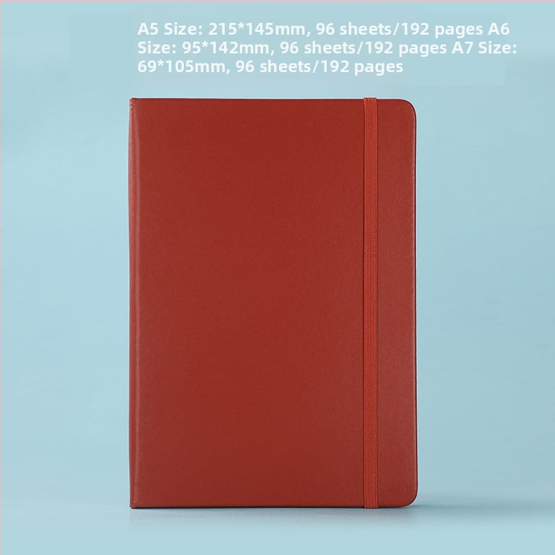 Бележник с обложка от имитационна кожа, подвързване с лепило, дървесна хартия, 80 g, 50-100 страници, стил Бизнес офис