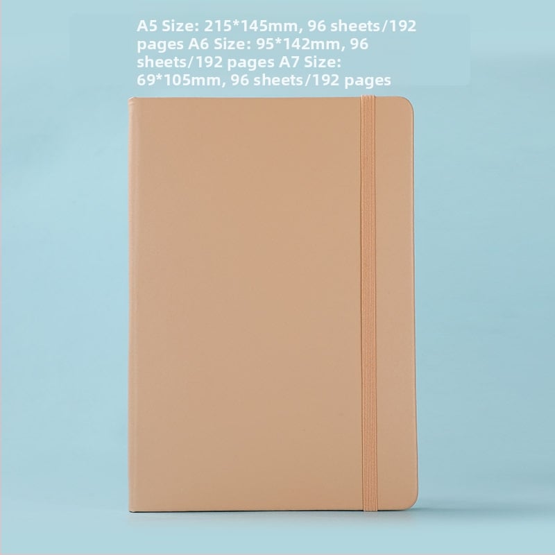 Бележник с обложка от имитационна кожа, подвързване с лепило, дървесна хартия, 80 g, 50-100 страници, стил Бизнес офис