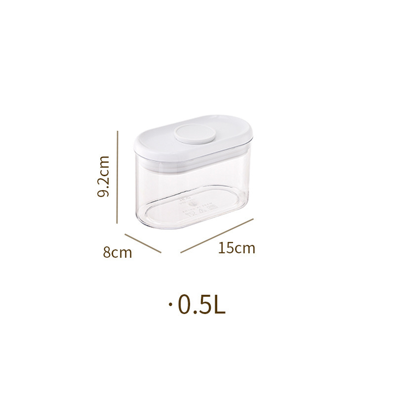 Kutija za čuvanje hrane – plastična, ovalni oblik, kapacitet 1–2 L, 90 komada u pakiranju, 1 sloj, Honey doshiko