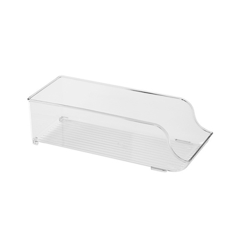 Контейнер за хладилник с дръжка, хранителен PET материал, голям капацитет, за яйца, плодове и зеленчуци, с дренаж