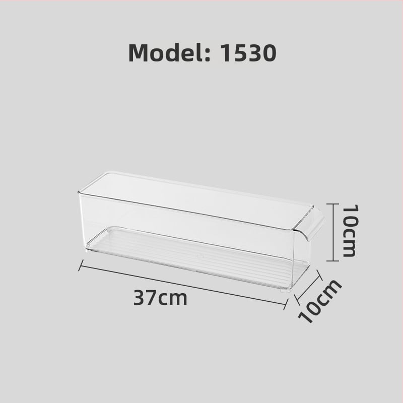 Контейнер за хладилник с дръжка, хранителен PET материал, голям капацитет, за яйца, плодове и зеленчуци, с дренаж