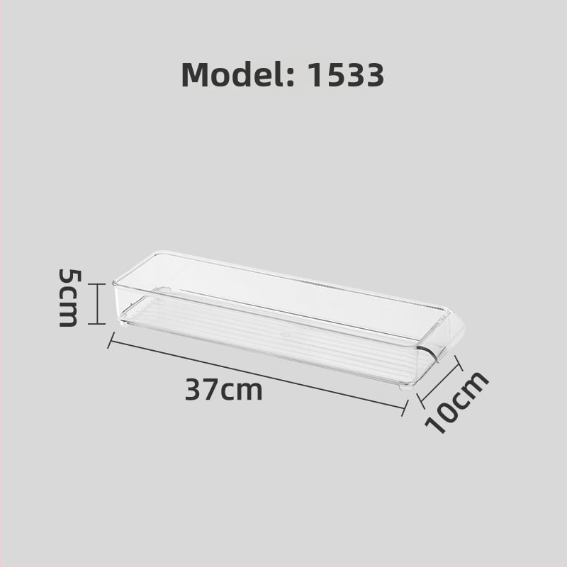 Контейнер за хладилник с дръжка, хранителен PET материал, голям капацитет, за яйца, плодове и зеленчуци, с дренаж