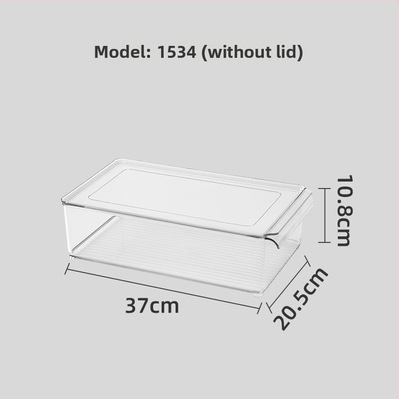 Контейнер за хладилник с дръжка, хранителен PET материал, голям капацитет, за яйца, плодове и зеленчуци, с дренаж