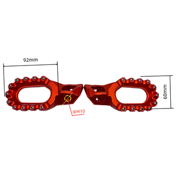 Dream Horse K23 CNC alumínium elülső láb-támasz off-road motorkerékpárhoz, elektroplatált