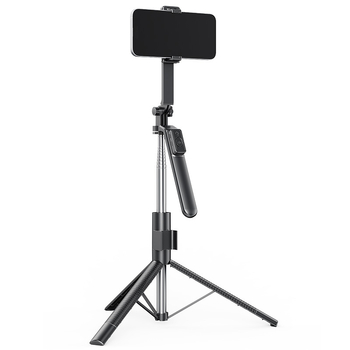 G20 алуминиева селфи стойка със стабилизация в четири крака, Bluetooth дистанционно, 360° осветление, ръчно/настолно използване