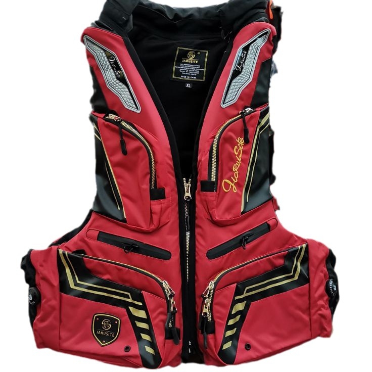 Унисекс спасителен жилет за морски и скално-риболовен спорт – бързосъхнещ, дишащ, издръжлив найлон, Jiarest