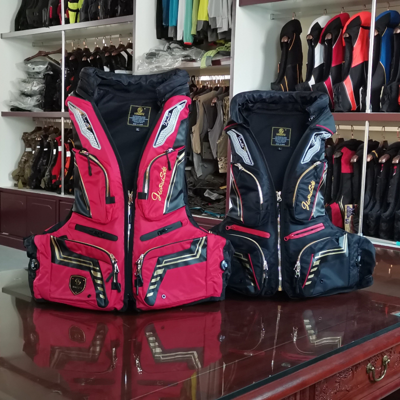 Унисекс спасителен жилет за морски и скално-риболовен спорт – бързосъхнещ, дишащ, издръжлив найлон, Jiarest