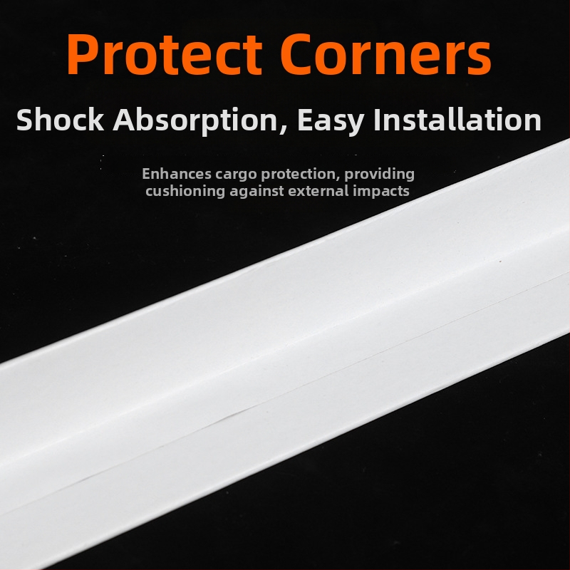 L-tvarovaný papierový rohový ochranný prvok pre balenie, kraftový papier, bez loga, prispôsobiteľná tvrdosť