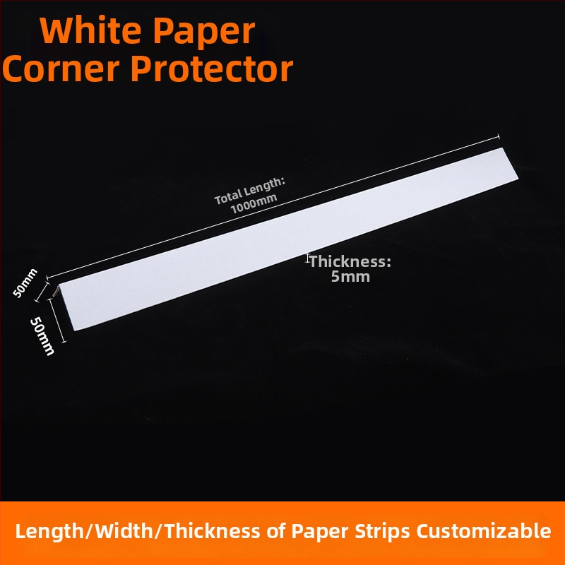 L-tvarovaný papierový rohový ochranný prvok pre balenie, kraftový papier, bez loga, prispôsobiteľná tvrdosť