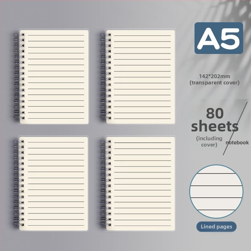 Τετράδιο σπιράλ με πλέγμα γραμμών και οριζόντιες γραμμές, παχιά έκδοση για γυμνάσιο-λύκειο και εξετάσεις εισαγωγής μεταπτυχιακών