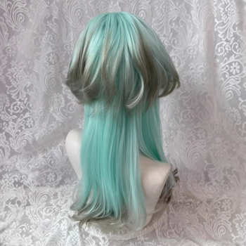 Perucă lungă buclată din mătase termică • Construcție mecanică • Nu poate fi vopsită sau supusă permului • Model MG-345 • Aspect natural