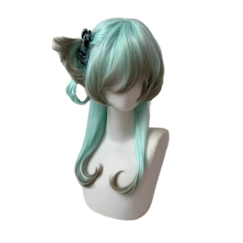 Perucă lungă buclată din mătase termică • Construcție mecanică • Nu poate fi vopsită sau supusă permului • Model MG-345 • Aspect natural