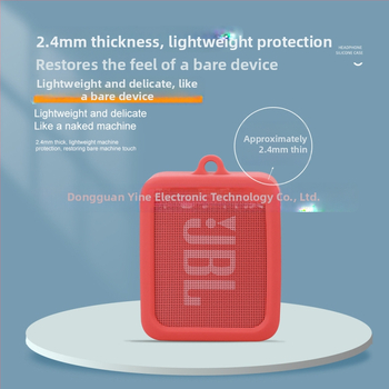 Ochranný silikonový obal pre JBL Go Essential Bluetooth reproduktor – materiály: silikon, TPU, tekutý silikon; výroba: vstrekované formovanie; prispôsobiteľné.