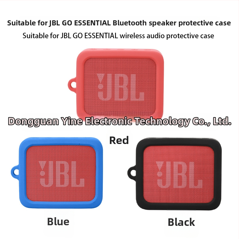 Ochranný silikonový obal pre JBL Go Essential Bluetooth reproduktor – materiály: silikon, TPU, tekutý silikon; výroba: vstrekované formovanie; prispôsobiteľné.