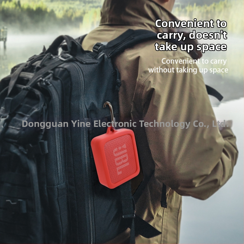 Ochranný silikonový obal pre JBL Go Essential Bluetooth reproduktor – materiály: silikon, TPU, tekutý silikon; výroba: vstrekované formovanie; prispôsobiteľné.