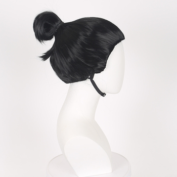 Geto Suguru Perucă cosplay (Jujutsu Kaisen) – păr lung, fibre cu temperatură înaltă, model D401, poate fi vopsită