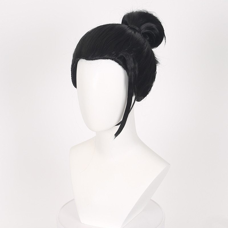 Geto Suguru Perucă cosplay (Jujutsu Kaisen) – păr lung, fibre cu temperatură înaltă, model D401, poate fi vopsită