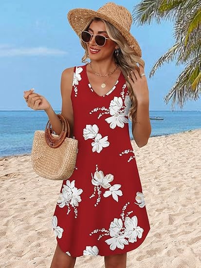 Rochie cu decolteu în V, fără mâneci, croială A-line, lungime scurtă