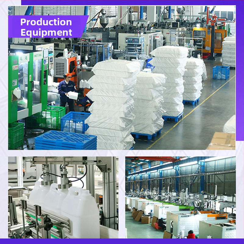 HDPE okrúhla fľaša na pesticídy, Blow molding, s vonkajším uzáverom, 100% čistý materiál, tlačené logo