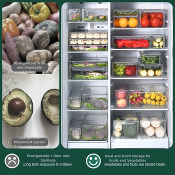 Кутия за съхранение в хладилник, модерен стил, пластмасов материал, марка Zhang gong