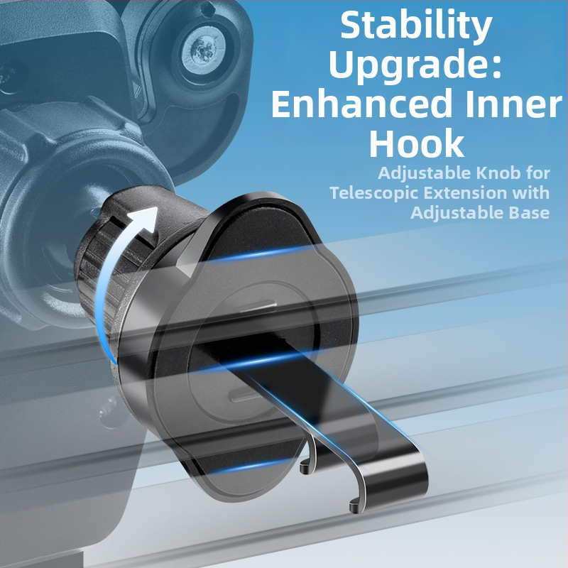 Държач за телефон за автомобилен въздушен изход, с гравитационен сензор и удароустойчив дизайн, универсална съвместимост
