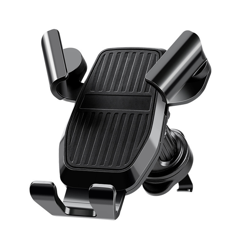 Държач за телефон за автомобилен въздушен изход, с гравитационен сензор и удароустойчив дизайн, универсална съвместимост