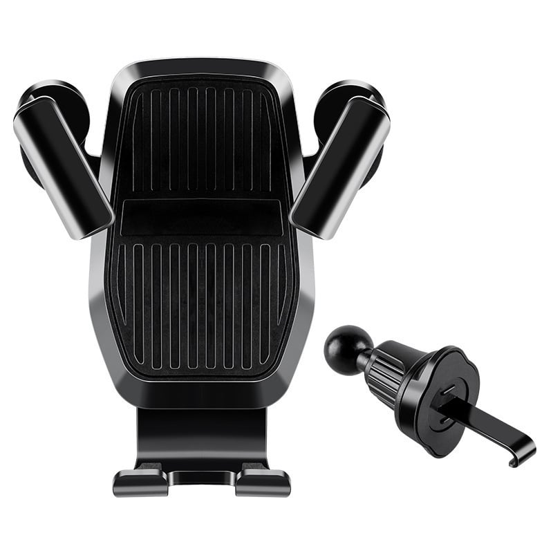 Държач за телефон за автомобилен въздушен изход, с гравитационен сензор и удароустойчив дизайн, универсална съвместимост